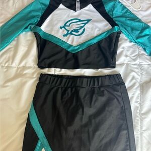 Teal & Black Cheerleading EUPHORIA costume